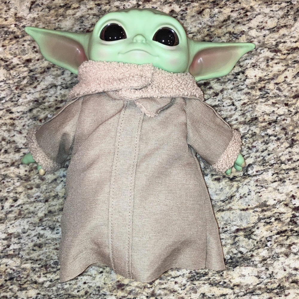 Star Wars Grogu The Child Baby Yoda Plush Mattel 11” Stuffed Animal 2019 Green
